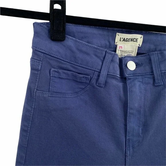 L'Agence Margot High Rise Skinny Jeans in Blue